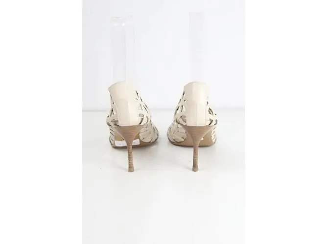 Beige Leather Sergio Rossi Heels