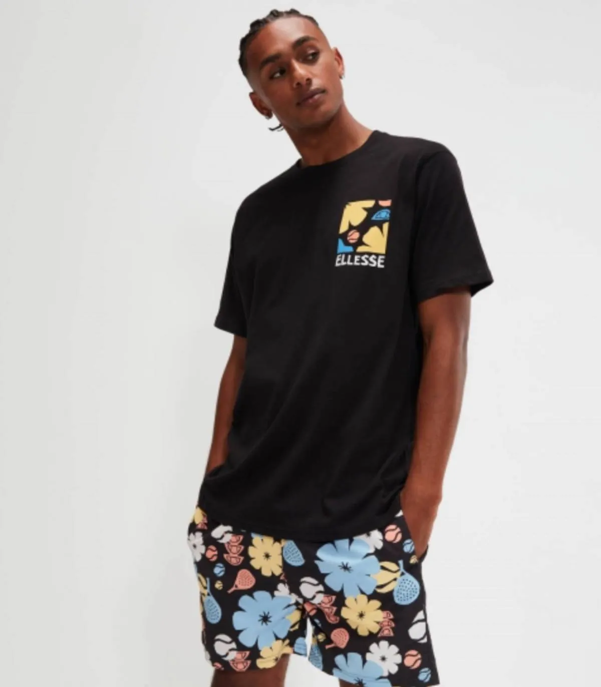 Ellesse Black Men's T-Shirt IMPRONTA T-SHIRT