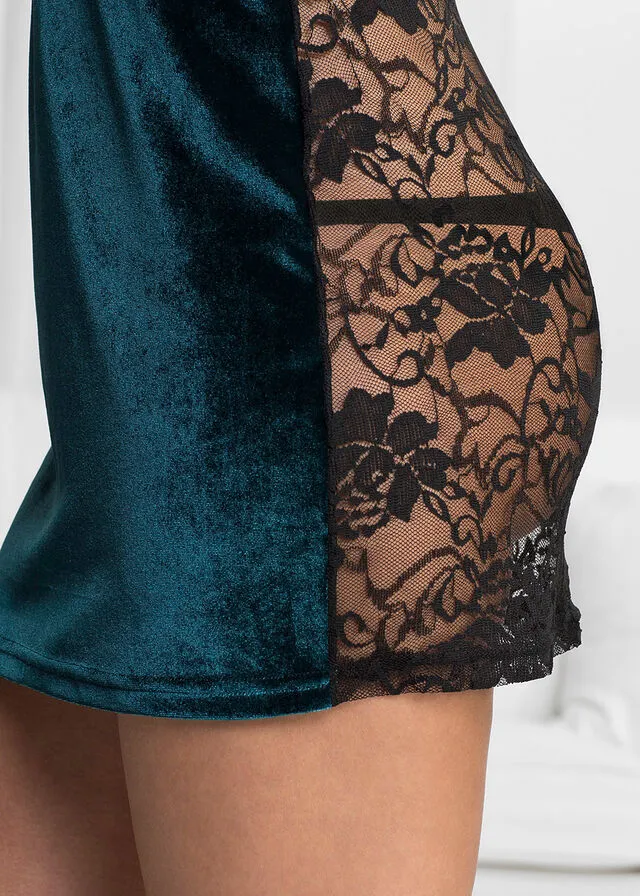 Emerald-black Dress