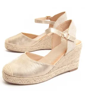 Esparto Con Cuña Para Mujer.  Montevita  Spartena  90134 Dorado