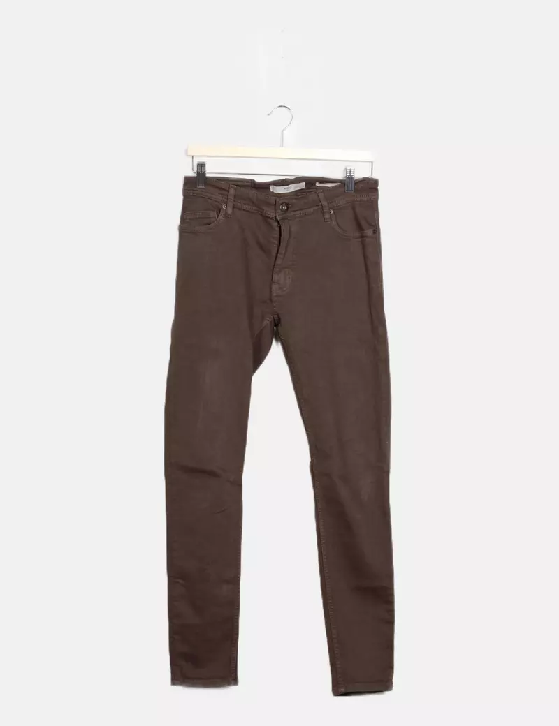 Green Denim Mango Pants