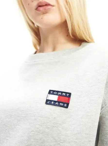 Tommy Jeans Badge Grey Women's Sweatshirt