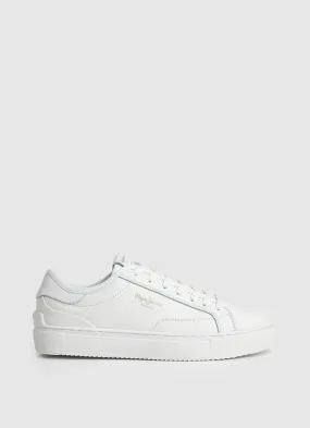 White Pepe Jeans Women's Adams Basy Tennis Shoes